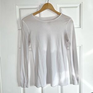 Fruit of the Loom White Long Sleeve Thermal Shirt